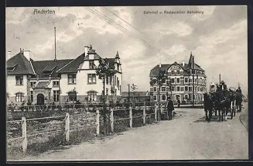 AK Anderten, Restaurant Bahnburg und Bahnhof