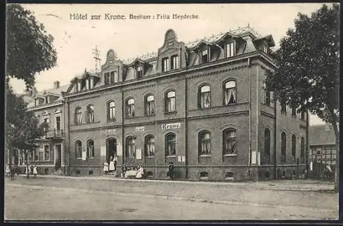 AK Hasselfelde, Hotel zur Krone v. F. Heydecke