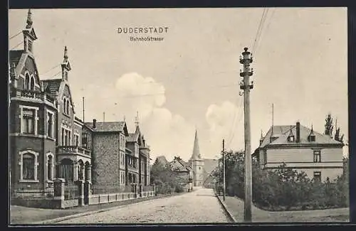 AK Duderstadt, Partie der Bahnhofstrasse