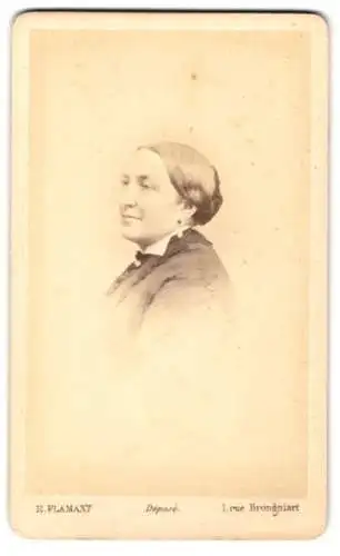 Fotografie E. Flamant, Paris, Rue Montmartre 133, Porträt einer Dame