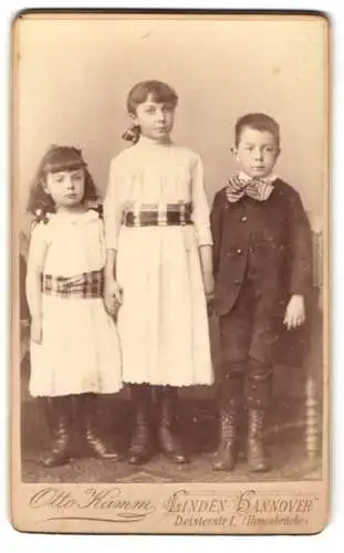 Fotografie Otto Kamm, Linden-Hannover, Deisterstrasse 1, Porträt dreier Kinder