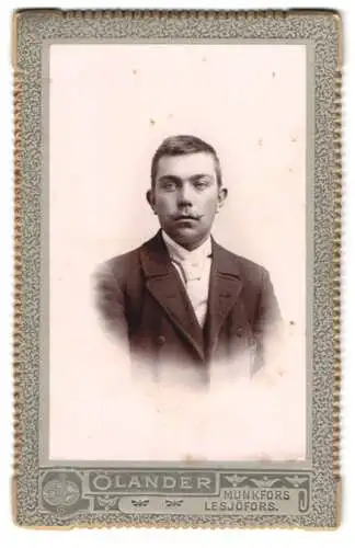 Fotografie Ölander, Filipstad, Porträt eines jungen Mannes