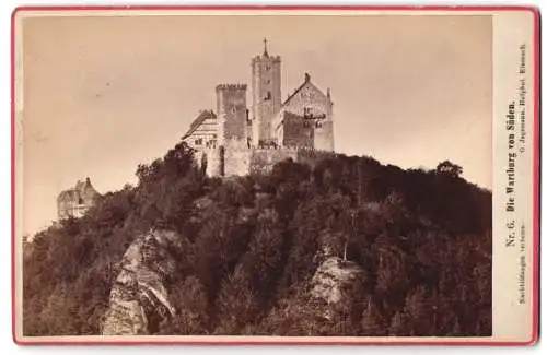 Fotografie O. Jägermann, Eisenach, Ansicht Eisenach, Die Wartburg von Süden