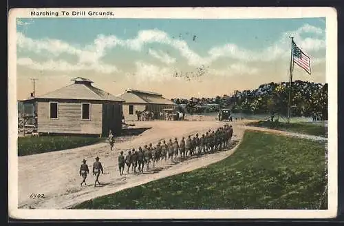 AK US Army, Marching to Drill Grounds