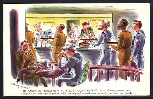 AK The American Theatre wing stage door canteen, Columbia Network every Thursday evening