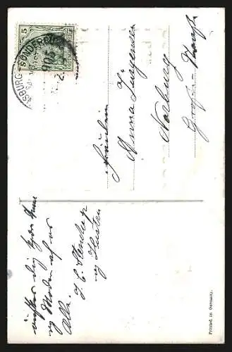 AK Zwei Rehe in einer Schneelandschaft, Glaedeligt Nytaar