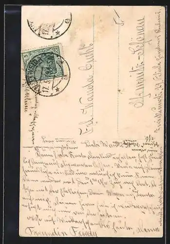 AK Schutzengel wacht über einen Soldaten in Uniform