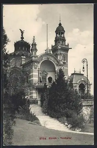 AK Zürich, Blick auf die Tonhalle
