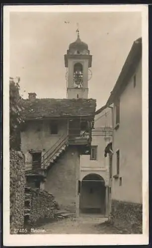 AK Brione, Partie an der Kirche