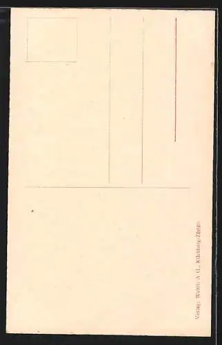 AK Andermatt, Strassenpartie mit Geschäft