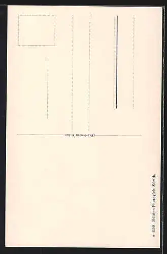 AK Schöllenen, Blick auf das in Stein gehauene Suworoff-Denkmal