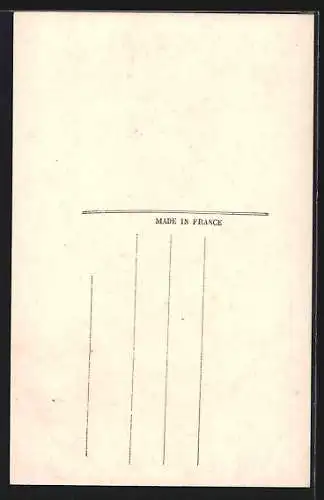 AK Portrait eines Mädchens mit buntem Kleid und Rose