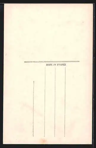 AK Portrait eines Mädchens in buntem Oberteil mit Rose