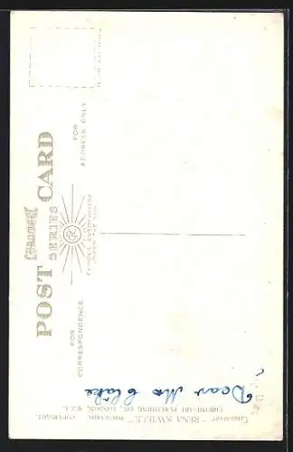 Künstler-AK Junge sitzt auf einem Sessel und liest Zeitung, Come up and see me sometimes