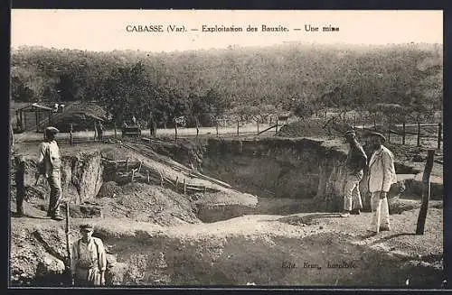 AK Cabasse, Exploitation des Bauxite, Une mine
