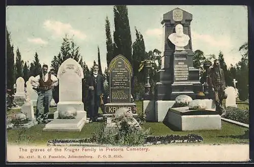 AK Pretoria, The graves of the Kruger Family in Pretoria Cemetery, Burenkrieg