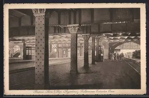 AK Buenos Aires, Subterraneo Estaciòn Once, Bahnhof