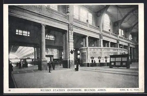 AK Buenos Aires, Retiro Station, Bahnhof