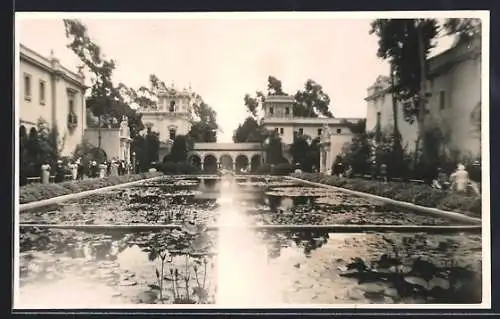 AK San Diego, Ausstellung 1935, Teich