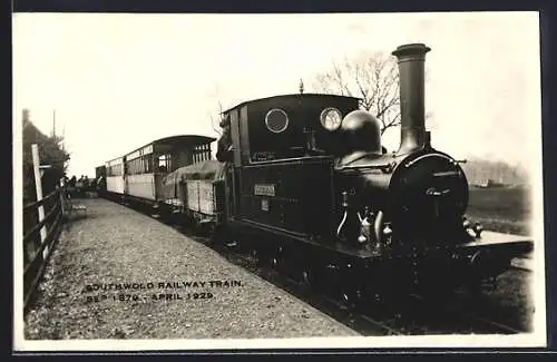 AK Southwold Railway Train, englische Eisenbahn
