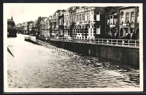 AK Dordrecht, Watersnood 1953, Tunnel-Spuiweg, Hochwasser