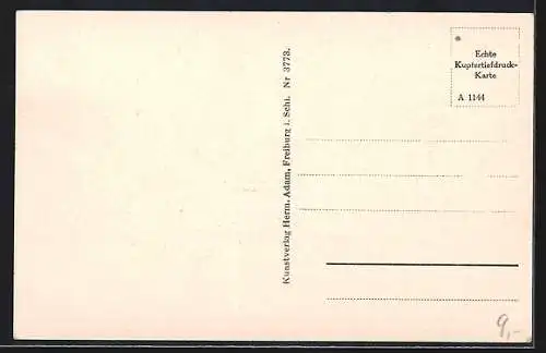 AK Bad Reinerz, Villa Charlotte und Annahof