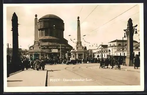 AK Posen / Poznan, Partie am Oberschlesischen Turm
