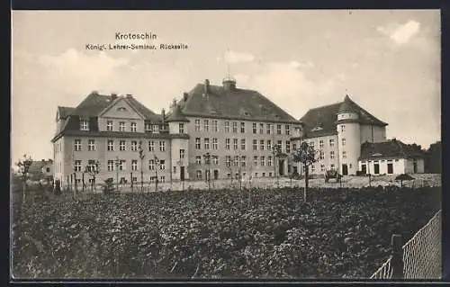 AK Krotoschin, Königl. Lehrer-Seminar, Rückseite
