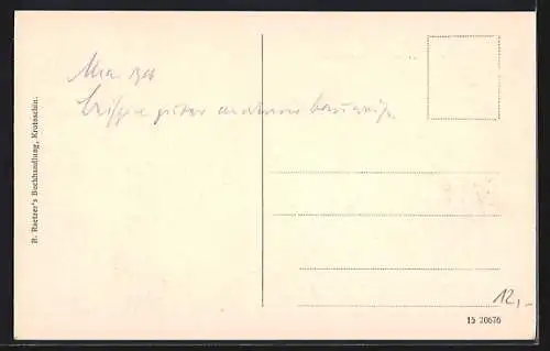 AK Krotoschin, Königl. Lehrer-Seminar, Rückseite