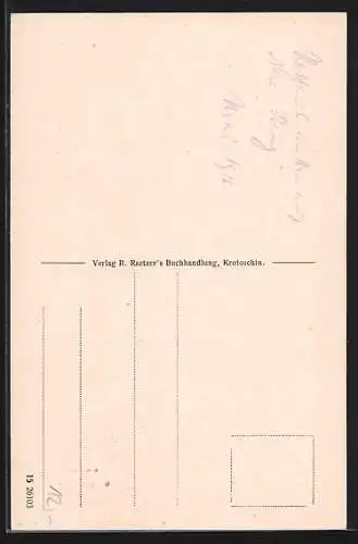 AK Krotoschin, Rathaus und Geschäft vom L. Keiler