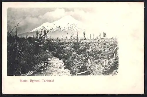 AK Mount Egmond Taranaki, Blick von einem Bach