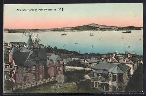 AK Auckland, Harbour from Princes St.