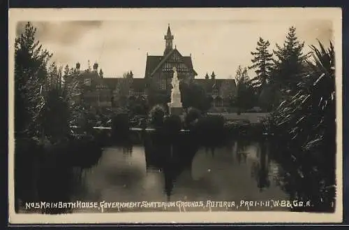 AK Rotorua, Main Bath House, Government Sanatorium Grounds