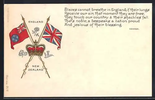AK New Zealand, Flags of England and New Zealand