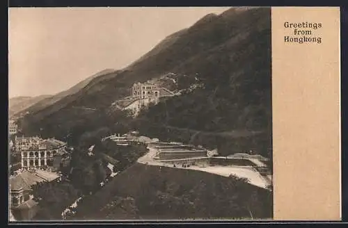AK Hongkong, Blick über den Ort