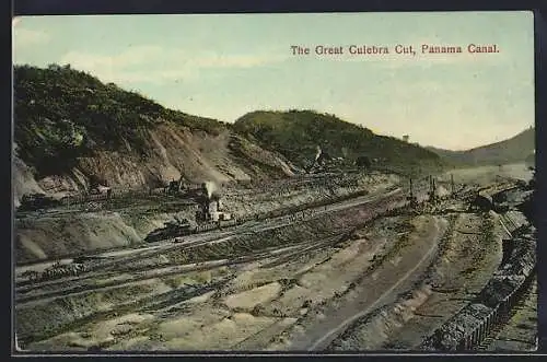 AK Panama Canal, The Great Culebra Cut