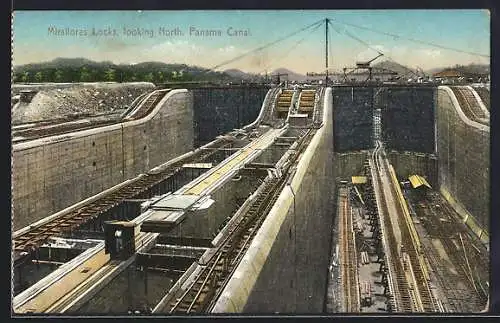 AK Panama Canal, Schiffshebewerk, Miraflores Locks
