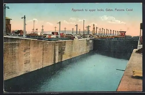 AK Gatun, Approach to upper locks, Panama Canal