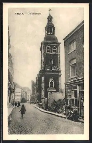 AK Hasselt, Kapelstraat met toren