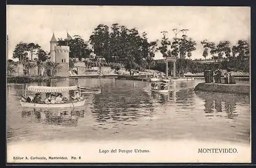 AK Montevideo, Lago del Parque Urbano