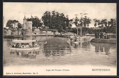 AK Montevideo, Lago del Parque Urbano
