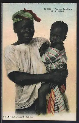 AK Dakar, Femme Bambara et son Enfant