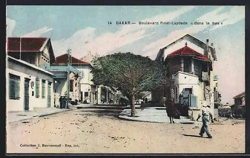 AK Dakar, Boulevard Pinet-Laprade dans le bas