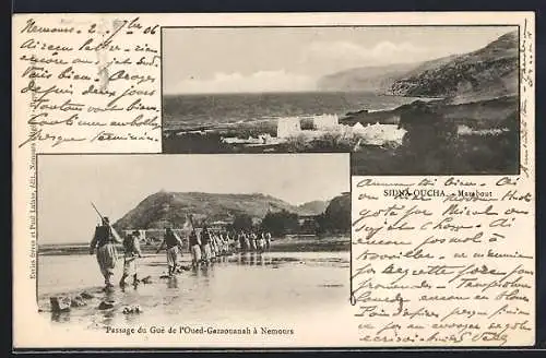 AK Sidna-Oucha, Marabout, Passage du Gué del` Oud- Gazaouanah à Nemours