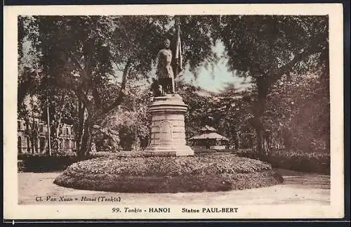 AK Hanoi /Tonkin, Statue Paul-Bert