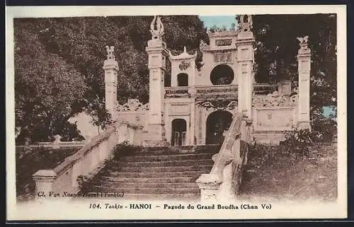 AK Hanoi /Tonkin, Pagode du Grand Boudha, Chan Vo