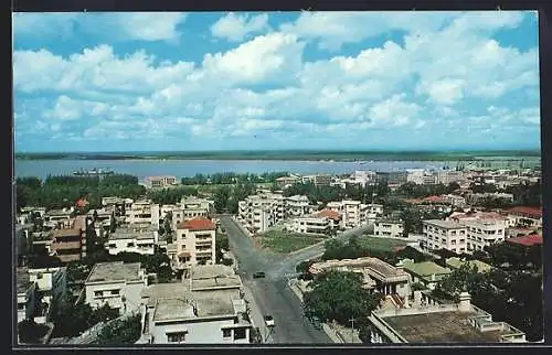 AK Lourenco Marques, General view of Maxaquene`s quarter, lower town and Espirito Santo`s Bay