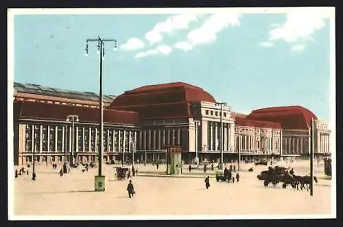 AK Leipzig, Blick auf den Hauptbahnhof