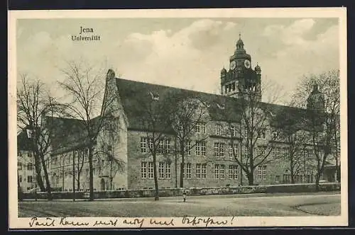 AK Jena, Strassenpartie an der Universität