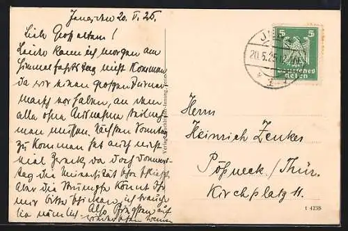 AK Jena, Strassenpartie an der Universität